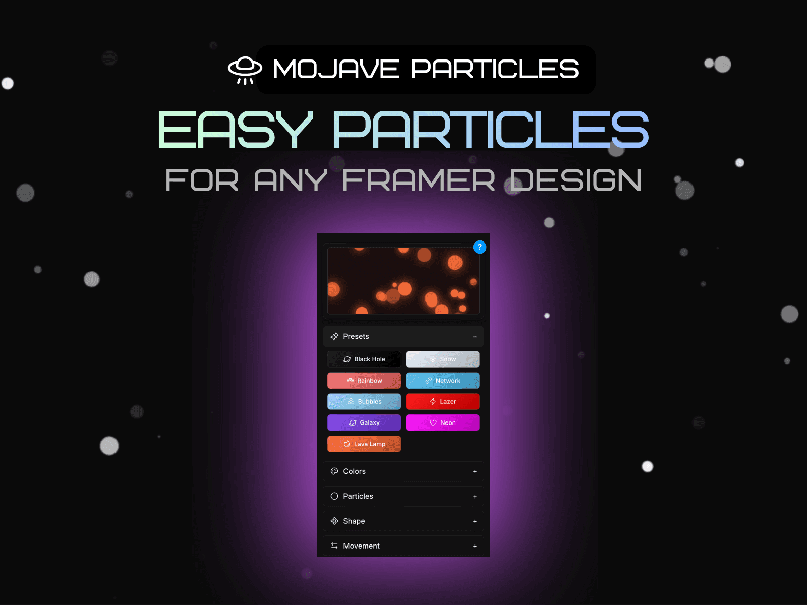 Mojave Particles plugin